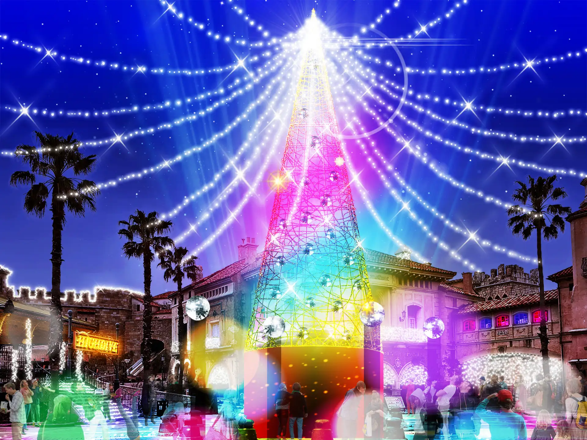 巨大クリスマスツリー 大型イルミネーション