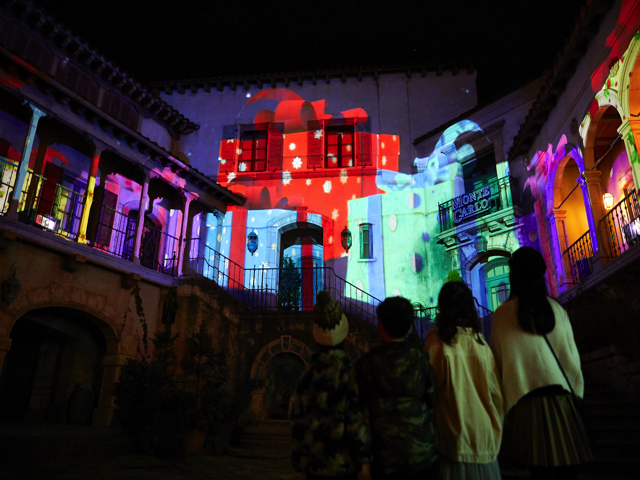 3面プロジェクション マッピング フェスタルーチェ In 和歌山マリーナシティ